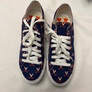 Unisex Row One University of Virginia Cavaliers All Over Logo Low Top Shoe